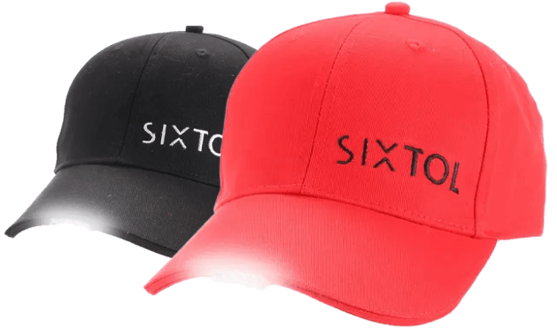 Cappelli eleganti con luce LED per l'illuminazione quando si lavora fino a tarda sera