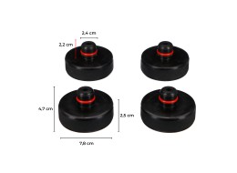 Set di piastre in gomma per cric JACK PAD SET 4T per auto Tesla, 4 pezzi