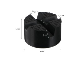 Piastra in gomma per cric auto JACK PAD 5