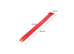 Cinturino di fissaggio per portabici da gancio traino, lunghezza 27 cm, rosso - pezzo di ricambio