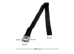 Cinghie di fissaggio per pneumatico di e-bike, lunghezza 650 mm, 2 pz - pezzo di ricambio
