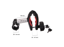 Braccio / supporto per telaio bici per portabici da gancio traino, corto, lunghezza 7 cm - pezzo di