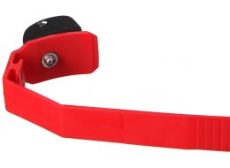 Cinturino a sgancio rapido per portabici da gancio traino, lunghezza 38 cm, rosso - pezzo di ricambi