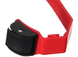 Cinturino a sgancio rapido per portabici da gancio traino, lunghezza 38 cm, rosso - pezzo di ricambi