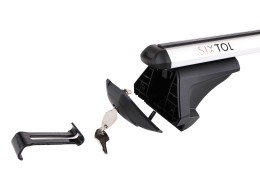 Barra trasversale in alluminio con serratura ROOF RACK IN PRO, 120cm, portata 90kg
