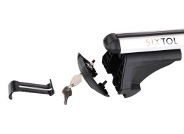 Barra trasversale in alluminio con serratura ROOF RACK IN PRO, 120cm, portata 90kg