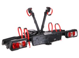 Portabici per gancio di traino E-BIKE 2 PREMIUM - 2 biciclette elettriche, portata 60kg, pieghevole