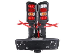 Portabici per gancio di traino E-BIKE 2 PREMIUM - 2 biciclette elettriche, portata 60kg, pieghevole