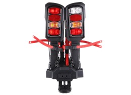 Portabici per gancio di traino E-BIKE 2 PREMIUM - 2 biciclette elettriche, portata 60kg, pieghevole