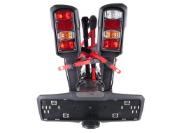 Portabici per gancio di traino E-BIKE 3 PREMIUM - 3 biciclette elettriche, portata 60 kg, pieghevole