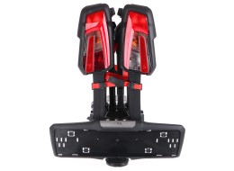 Portabici per gancio di traino E-BIKE 2 PRO - 2 biciclette elettriche, portata 60 kg, pieghevole