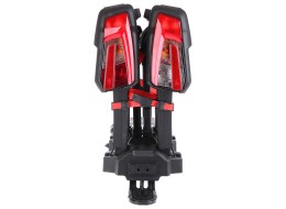 Portabici per gancio di traino E-BIKE 2 PRO - 2 biciclette elettriche, portata 60 kg, pieghevole