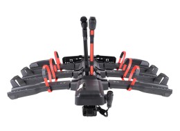Portabici per gancio di traino E-BIKE 3 PRO - 3 biciclette elettriche, portata 60 kg, pieghevole