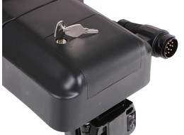 Portabici per gancio di traino E-BIKE 3 PRO - 3 biciclette elettriche, portata 60 kg, pieghevole