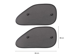 Parasole con ventosa per finestrino laterale CAR SUNSHADE SET 9, 65 x 38 cm, 2 pezzi