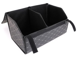 Organizzatore per bagagliaio auto CAR COMPACT ELEGANT L, 2 scomparti, pieghevole, con coperchio
