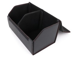 Organizer per il bagagliaio dell'auto CAR COMPACT LEATHER L, 2 scomparti, pieghevole, con coperchio