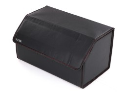 Organizer per il bagagliaio dell'auto CAR COMPACT LEATHER L, 2 scomparti, pieghevole, con coperchio