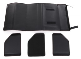 Organizer per il bagagliaio dell'auto CAR COMPACT LEATHER L, 2 scomparti, pieghevole, con coperchio