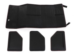 Organizer per il bagagliaio dell'auto CAR COMPACT LEATHER L, 2 scomparti, pieghevole, con coperchio