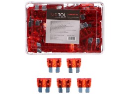 Set di fusibili automobilistici a lama MECHANIC FUSE SET 10A, 100 pz