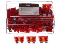 Set di fusibili automobilistici a lama MECHANIC FUSE SET 10A, 100 pz