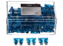 Set di fusibili automobilistici a lama MECHANIC FUSE SET 15A, 100 pz
