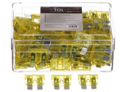 Set di fusibili automobilistici a lama MECHANIC FUSE SET 20A, 100 pz