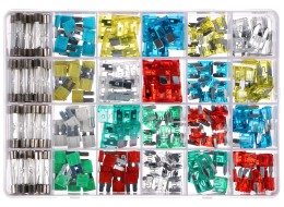 Kit di fusibili a lama e in vetro per auto MECHANIC FUSE SET 215