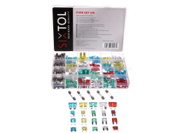 Kit di fusibili a lama e in vetro per auto MECHANIC FUSE SET 215
