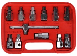 Kit per lo scarico dell'olio MECHANIC OIL DRAIN SET 12, Hex + quadro, 12 pz