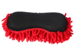 Spugna per lavaggio auto CAR DETAILING WASH 1, 24 x 12,5 x 6 cm, nero-rosso