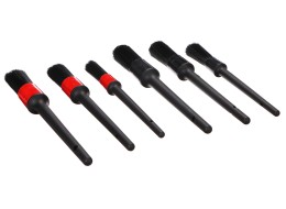 Set di pennelli di precisione per la pulizia dell'auto CAR DETAILING BRUSH 6, 6 pezzi