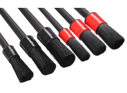 Set di pennelli di precisione per la pulizia dell'auto CAR DETAILING BRUSH 6, 6 pezzi