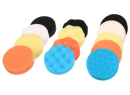 Set di tamponi/spugne lucidanti con supporto per pulizia auto CAR DETAILING PAD 30, 30 pz