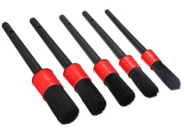 Set di pennelli di precisione morbidi per pulizia auto CAR DETAILING BRUSH 5 SOFT, 5 pz