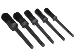 Set di pennelli di precisione duri per pulizia auto CAR DETAILING BRUSH 5 HARD, 5 pz