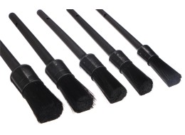 Set di pennelli di precisione duri per pulizia auto CAR DETAILING BRUSH 5 HARD, 5 pz