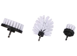 Set di spazzole per trapano per pulizia auto CAR DETAILING DRILL BRUSH 3 SOFT, 3 pz