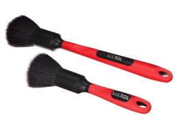 Set di spazzole di precisione per auto con manico ergo CAR DETAILING BRUSH 2 PRO, 2 pezzi