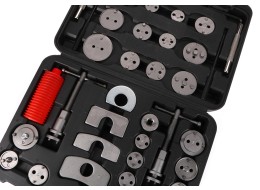 Attrezzo per compressione pistoni freni MECHANIC BRAKE SET BLACK 35, set da 35 pezzi