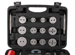 Attrezzo per compressione pistoni freni MECHANIC BRAKE SET BLACK 35, set da 35 pezzi