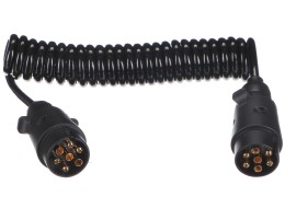 Cavo spirale di collegamento spina aggancio TRAILER CABLE 3, 7-7 pin, 3 m