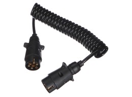 Cavo spirale di collegamento spina aggancio TRAILER CABLE 3, 7-7 pin, 3 m