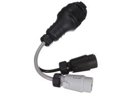 Adattatore cablato per presa dell'aggancio TRAILER CABLE 5, da 13 pin a 7 pin N+S, 35 cm