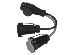 Riduttore cavo spina del gancio di traino TRAILER CABLE 6, da 13 pin a 7 pin N+S, 35 cm