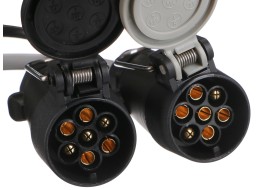 Riduttore cavo spina del gancio di traino TRAILER CABLE 6, da 13 pin a 7 pin N+S, 35 cm