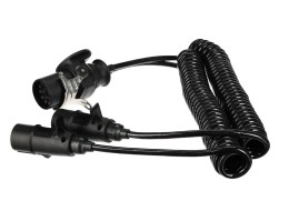 Adattatore a spirale 15 poli a 2x 7 poli (S+N) TRAILER CABLE 9, 24V, 3,5m