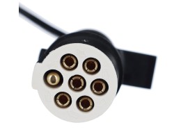 Cavo a spirale di collegamento 7 pin tipo S TRAILER CABLE 10, spina in plastica, 24V, 3,5m