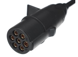 Cavo a spirale di collegamento 7 pin tipo N TRAILER CABLE 11, spina in plastica, 24V, 3,5m